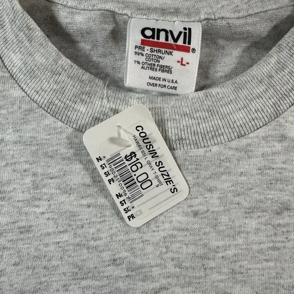Vintage Single Stitch Anvil Tee SS Independence Hawaii NWT Size L - Picture 6 of 7